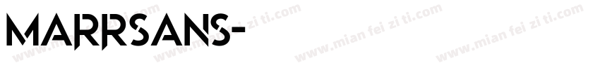 marrsans字体转换