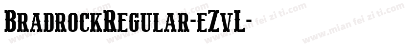 BradrockRegular-eZvL字体转换