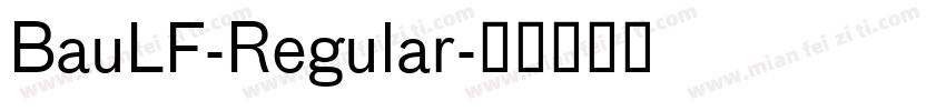 BauLF-Regular字体转换
