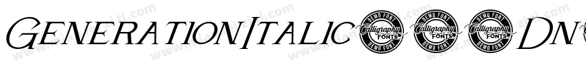 GenerationItalic-92Dn字体转换