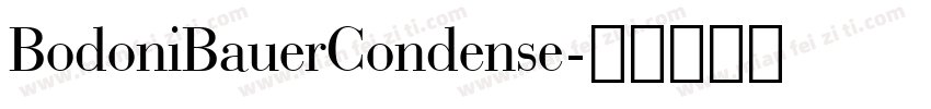 BodoniBauerCondense字体转换