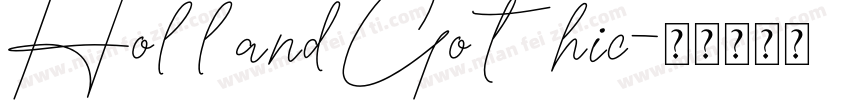 HollandGothic字体转换