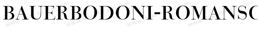 BauerBodoni-RomanSC字体转换