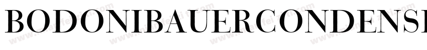 BodoniBauerCondense字体转换