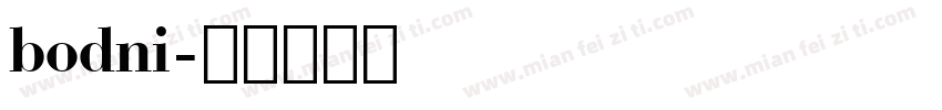 bodni字体转换