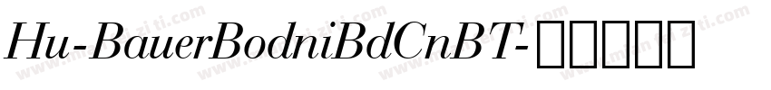 Hu-BauerBodniBdCnBT字体转换