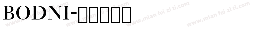 bodni字体转换