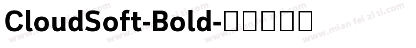 CloudSoft-Bold字体转换