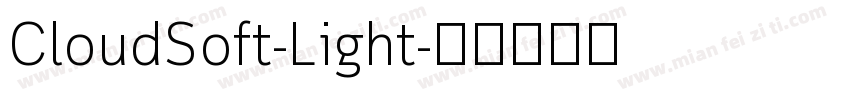 CloudSoft-Light字体转换
