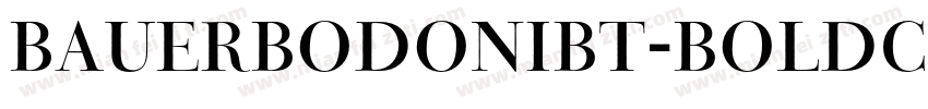 BauerBodoniBT-BoldCondensed字体转换