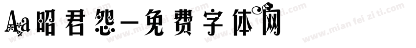 Aa昭君怨字体转换