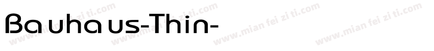 Bauhaus-Thin字体转换