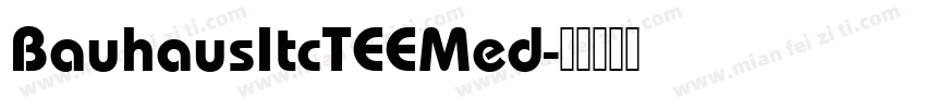 BauhausItcTEEMed字体转换