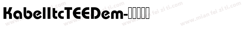 KabelItcTEEDem字体转换