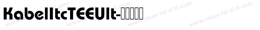 KabelItcTEEUlt字体转换