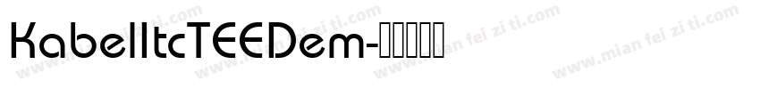 KabelItcTEEDem字体转换