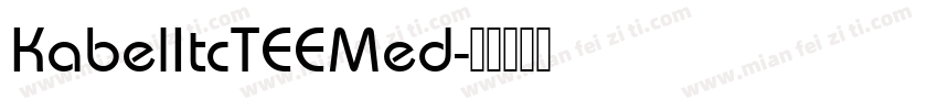 KabelItcTEEMed字体转换