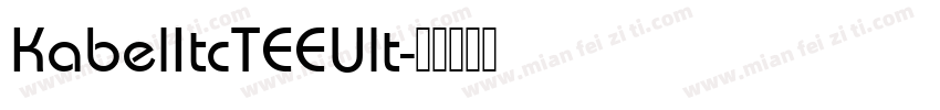 KabelItcTEEUlt字体转换