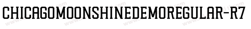 ChicagoMoonshineDemoRegular-R77E字体转换