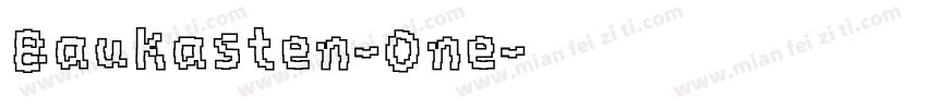 Baukasten-One字体转换