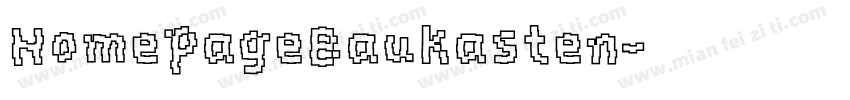 HomepageBaukasten字体转换
