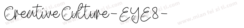 CreativeCulture-EYE8字体转换