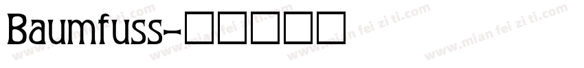 Baumfuss字体转换