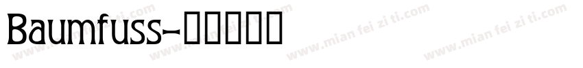 Baumfuss字体转换
