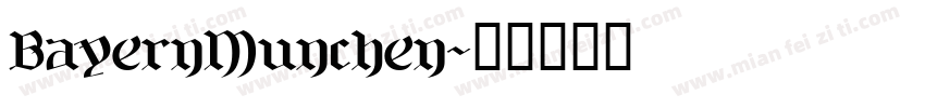 BayernMunchen字体转换
