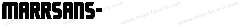 marrsans字体转换