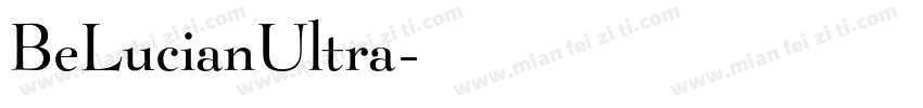 BeLucianUltra字体转换