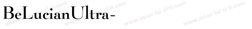 BeLucianUltra字体转换