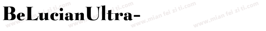 BeLucianUltra字体转换