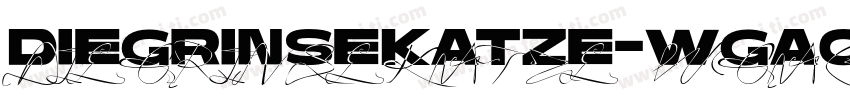 DieGrinsekatze-WGAO字体转换