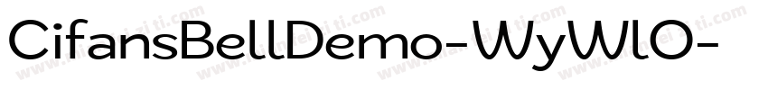 CifansBellDemo-WyWlO字体转换