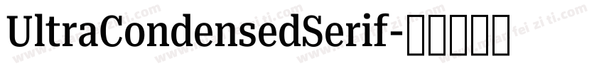 UltraCondensedSerif字体转换