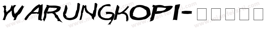 warungkopi字体转换
