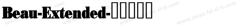 Beau-Extended字体转换