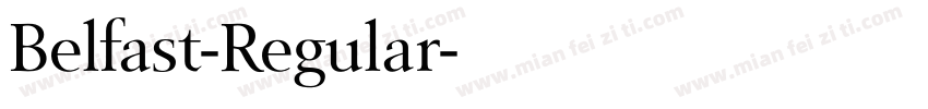Belfast-Regular字体转换