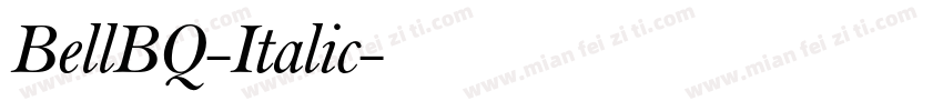 BellBQ-Italic字体转换