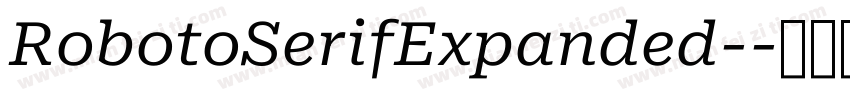 RobotoSerifExpanded-字体转换