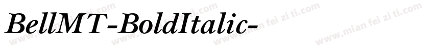 BellMT-BoldItalic字体转换