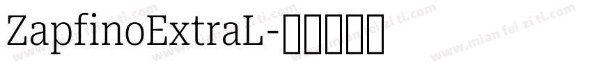 ZapfinoExtraL字体转换