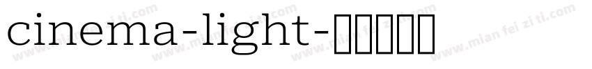 cinema-light字体转换