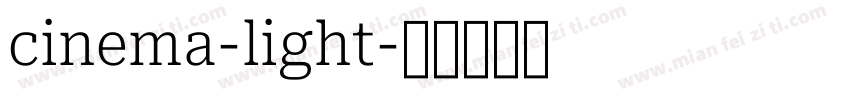 cinema-light字体转换
