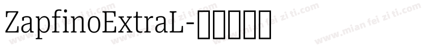 ZapfinoExtraL字体转换