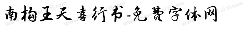 南构王天喜行书字体转换