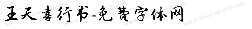 王天喜行书字体转换