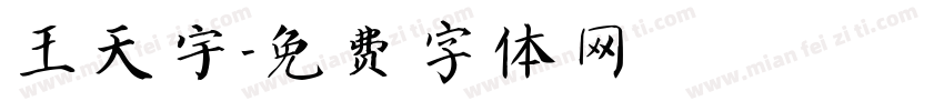 王天宇字体转换