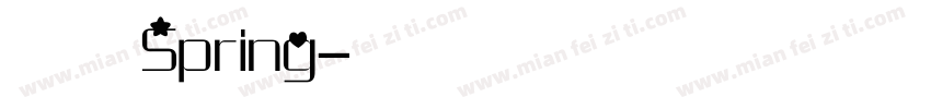 正常字体Spring字体转换